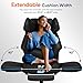 GABRYLLY Ergonomic Chair with Footrest – Wide Cross Legged Chair with Reversible Armrests, 120°Tilt, Lumbar Support,Heavy-Duty Base, Big and Tall Executive Chair Plus, Black, GY82766