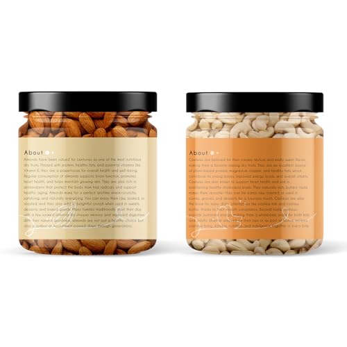 Image of Goshudh Almonds 250g + Cashews 250g Combo Pack | Fresh, Tasty & Nutritious, Ideal for Daily Snacking, Protein-Rich Dry Fruits (500gm Combo Pack)