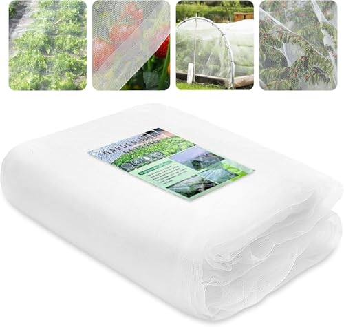 Gemüseschutznetz 3X 10m Gemüsenetz Garten Feinmaschig Kulturschutznetz Pflanzennetz Gartennetze Gemüse Insektenschutznetz zum Schutz Ihrer Pflanzen Früchte Blumen