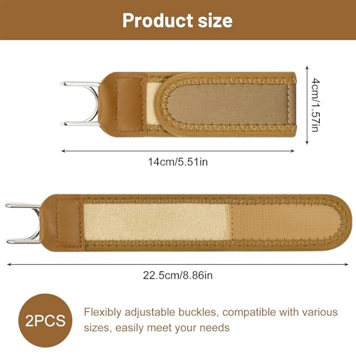 Image of 2 Pcs Buckle Less Belt for Men, Buckle Free Belt for Men, Tactical Belt Elastic Webbing with Tactical Metal Hook Elastic Belt Closure