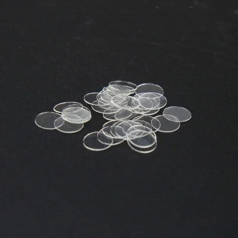 Lab Microscope Accessories 100pcs Round Microscope Glass Slide Cover Slips Blank Slides Coverslip Thickness 0.13-0.17mm 1 Box, 3 4 5 6 8mm(6mm)