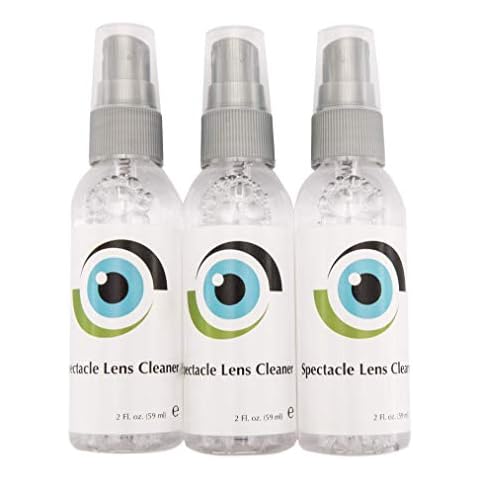 Leader Liquid Lens Cleaner 3 x 59ml / 3 x 2 Fl oz Bottles Eyeglasses, Glasses, Cameras, and Other Lenses - Alcohol Free Cleaning Solution Spray – Suitable for All Coatings by Sports World Vision Cover