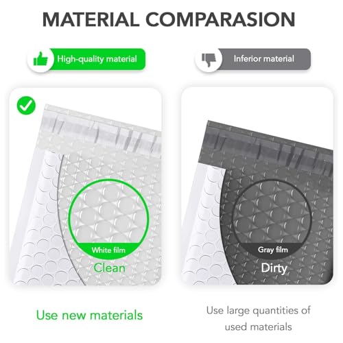 Image of Fuxury Bubble Mailers 6x10 inch 3000 Pack White Padded Envelopes Usable Size 6x9 inch Thick Mailing Envelopes Bubble Padded, Shipping Bags for Mailing,Packaging, Small Business, Boutique, Bulk #0