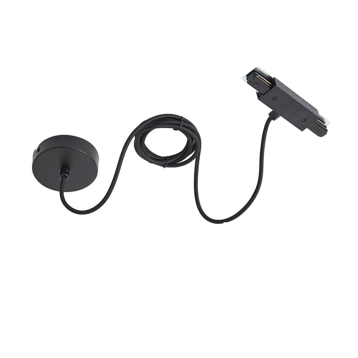 Qazqa Track Lighting Accessory - Iconic - Black, Round, 10cm, Indoor