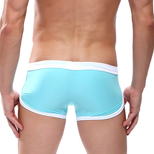 Quick Dry Mens Swim Trunks Nylon Beach Swim Briefs with Inter-Lining2