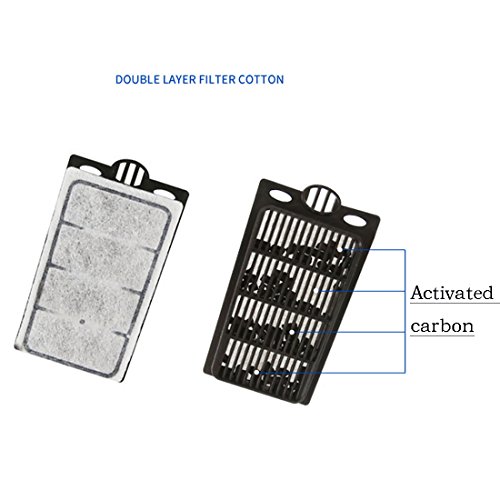 Jacksuper 4Pcs Aquarium Waterfall Reptiles Turtle Filter Cartridges Replacement Waterfall Filter Only Ultra-Activated Carbon With Whisper Technology thumb #1