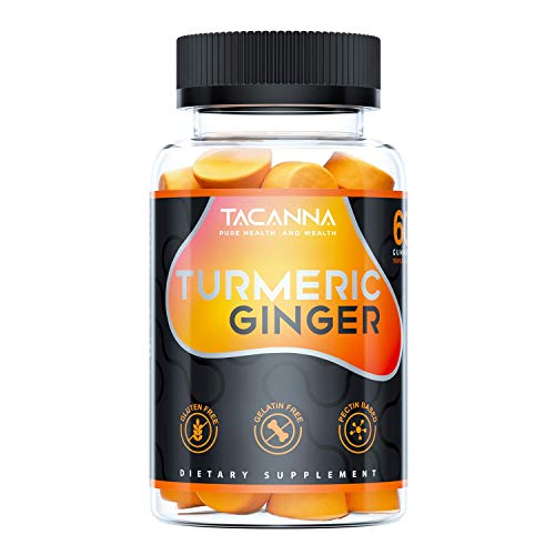 Tacanna Turmeric Ginger Gummies - Curcumin Joint Support - Pain Relief, Antioxidant, Anti-inflammatory