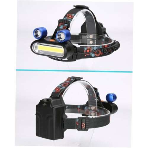 Linterna frontal LED COB recargable USB para camping senderismo y linterna de cabeza 5