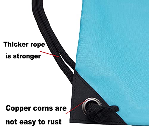 Image of HOLYLUCK Drawstring Backpack Bag Sport Gym Sackpack