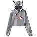 Produktbild Katzenohr Hoodie Sweater für Mädchen Hawaii Scuba Dive Flag Fashion Sweater