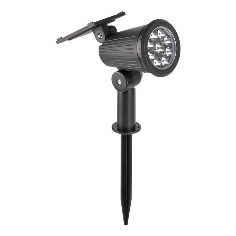 CTRLZS 9 LED Solar SpotLights Outdoor Solar Landscape Lights IP65 Waterproof Brightness Adjustable for Garden Yard Warm Light