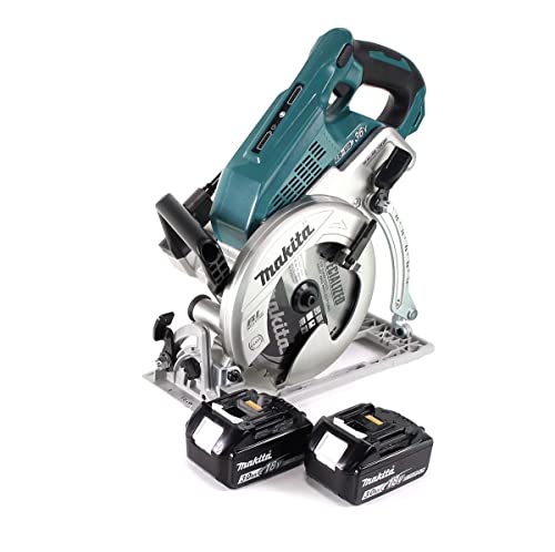 Makita DRS 780 F Akku Handkreissäge 36V (2x18V) 185 mm Brushless + 2x Akku 3,0Ah - ohne Ladegerät