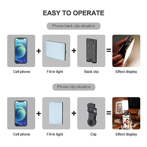 Luz de vlog de bolsillo para grabar vídeos en exteriores e interiores 5