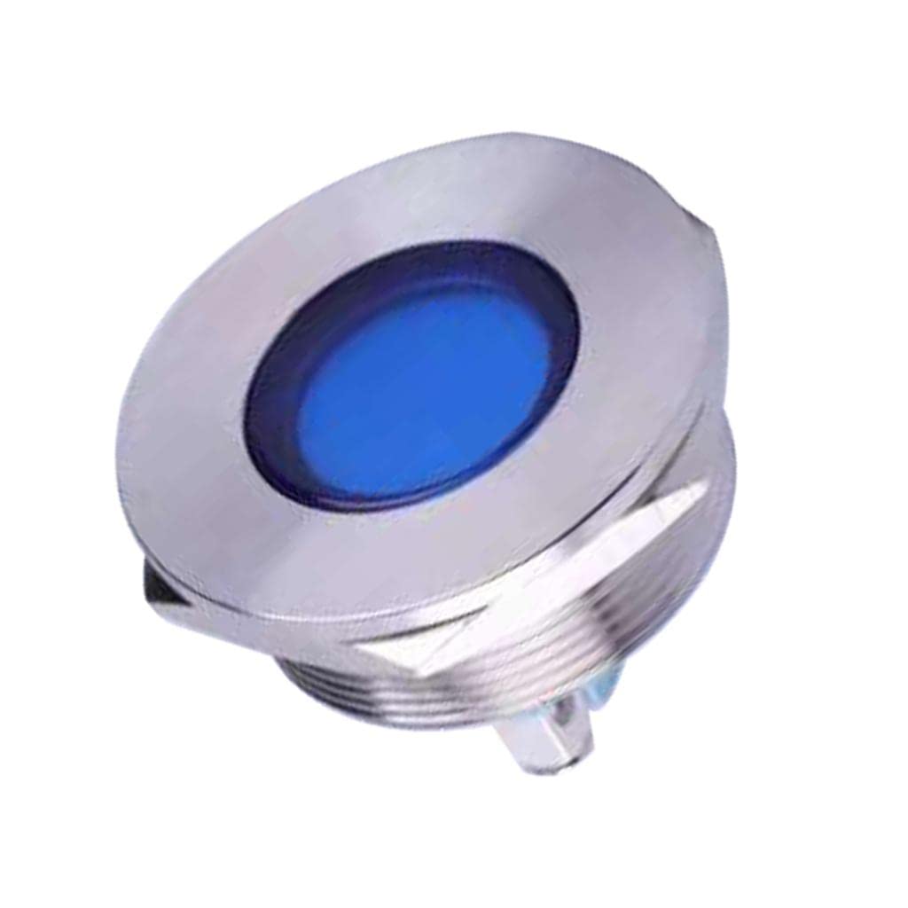 30mm 12V Blue LED IP67 Metal Pilot Dash Signal Indicator Light IB30B-FJ-D (73005682KSH)-image-36