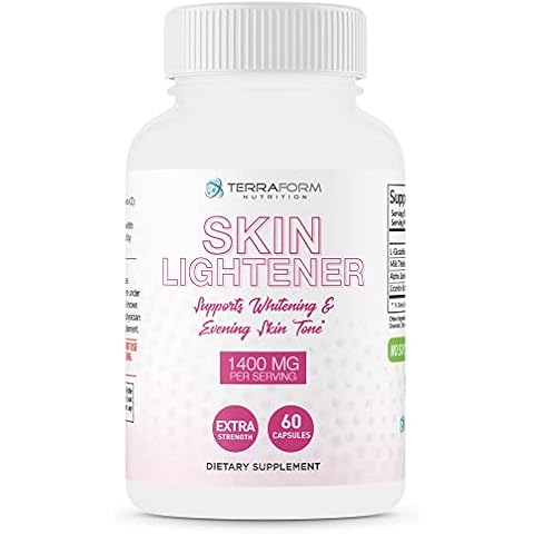 Terraform Nutrition Skin Lightening Supplement, Glutathione 1000mg per Serving, Clears and Evens Skin Tones, Helps Clear Up Dark Spots and Acne Scars - 30 Servings Cover