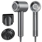 2026 Haartrockner, 160.000 U/min Hochgeschwindigkeits Ionen Föhn, Schnelles Trocknen, 200 Million Negativ Ionen Fön, 59dB geräuscharme Thermocontrol Haarföhn mit Diffusorr