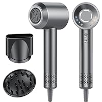 2026 Haartrockner, 160.000 U/min Hochgeschwindigkeits Ionen Föhn, Schnelles Trocknen, 200 Million Negativ Ionen Fön, 59dB geräuscharme Thermocontrol Haarföhn mit Diffusorr