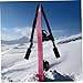 BESPORTBLE Adjustable Ski Carry Strap for Snowboard and Skis Portable Shoulder Strap Secure Fastening for and Storage Lightweight and Compact Design