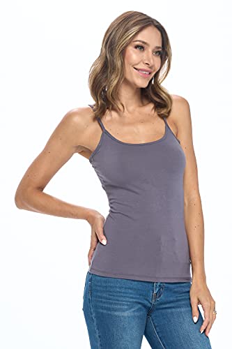 Image of Natural Uniforms Women's Camisole Tank Top-Breathable Cotton Stretch