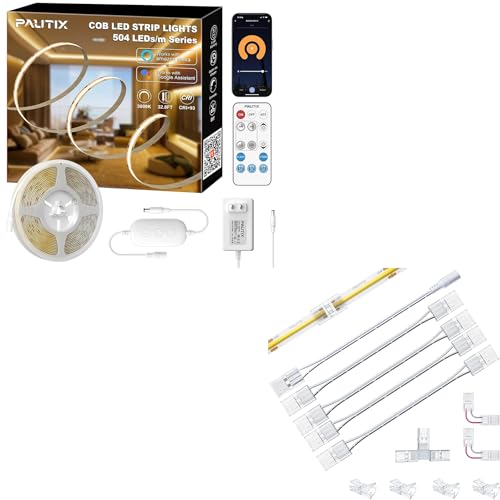 Tira LED COB blanca cálida 10 m regulable 24V miniatura 1