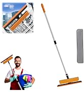 3 in 1 Multi-Function Window Cleaner, Telescopic Window Cleaning Tool with Squeegee, Sponge & Scr...