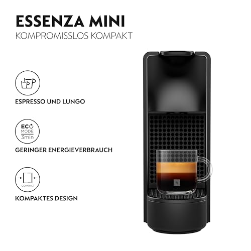 Nespresso KRUPS Essenza Mini Schwarz Original Kapselmaschine XN1108 – Ansicht 2