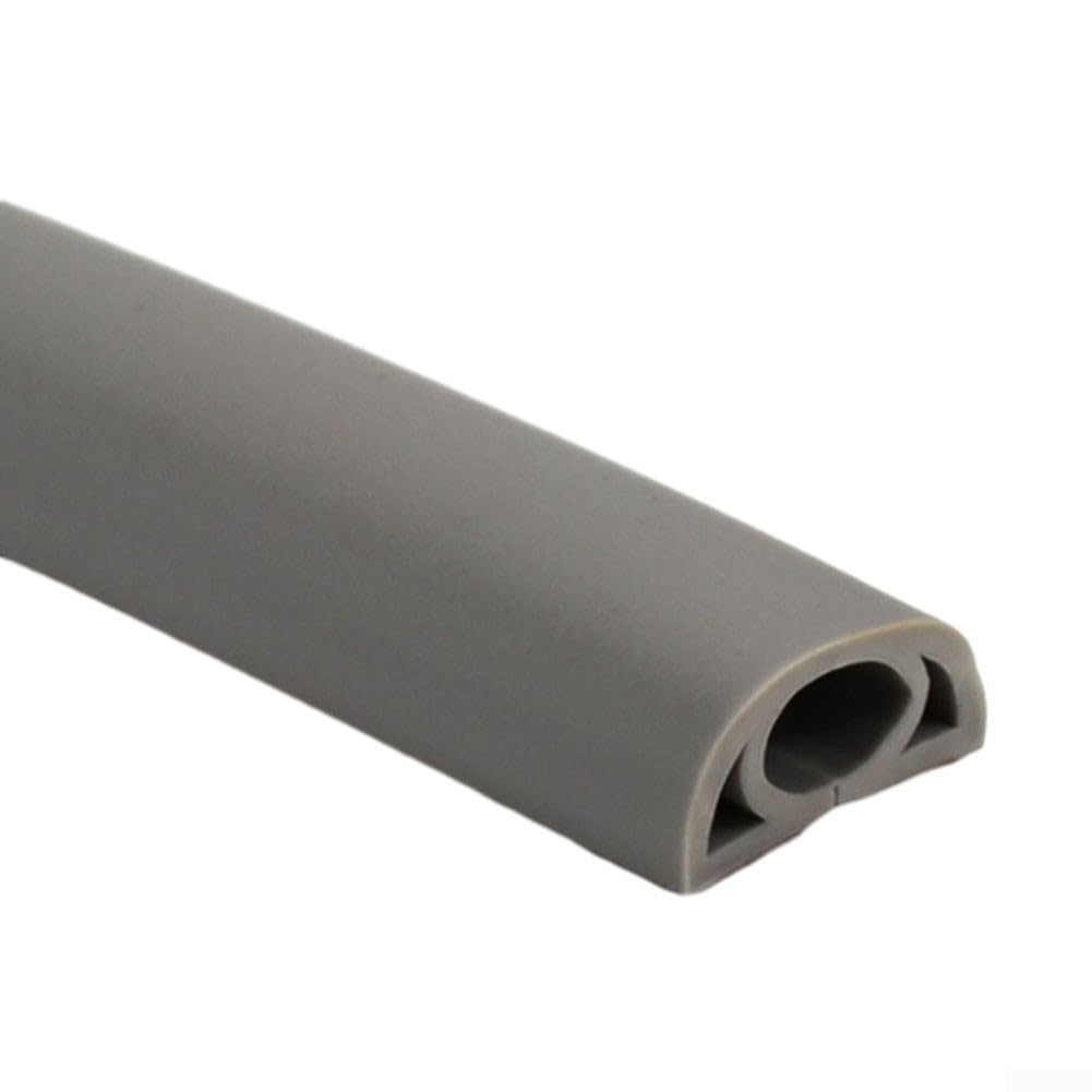 Heavy Duty Floor Cable Protector Cover with Low Profile Soft PVC Rubber Trunking for Home Office Gym Exhibition and Theatre Safety Management 1m Length(grey D20)