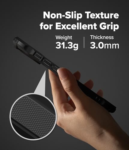 Image of Ringke Fusion-X Compatible with iPhone 17 Case Back Cover Transparent Hard Back Soft Flexible TPU Bumper Scratch Resistant Shockproof Protection - Black