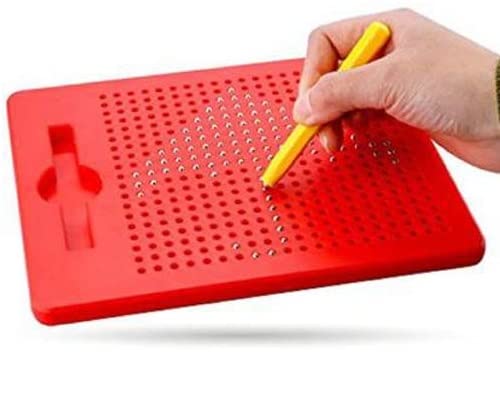 Magnetic Drawing Board Magnetic Pads - Erasable Magna Doodle Writing Drawing Mag Pad for Kids - Includes a Pen & 10 Pattern Cards (380 Magnets) (Red) (B07V5ZYRX3) Amazon Price History, Amazon Price Tracker