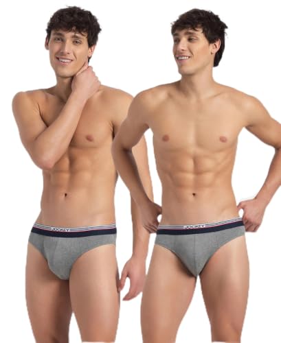 Image of Jockey US49 Men's Super Combed Cotton Solid Brief with Ultrasoft Waistband (Pack of 2)