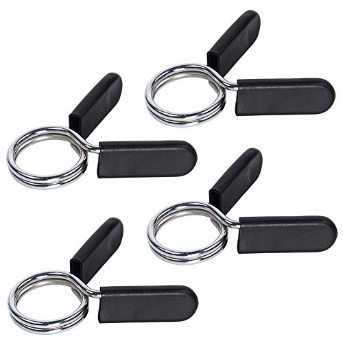 SRTYZ Collares de Resorte Abrazaderas, 4 Pack Abrazaderas para Mancuerna, Pinzas de...