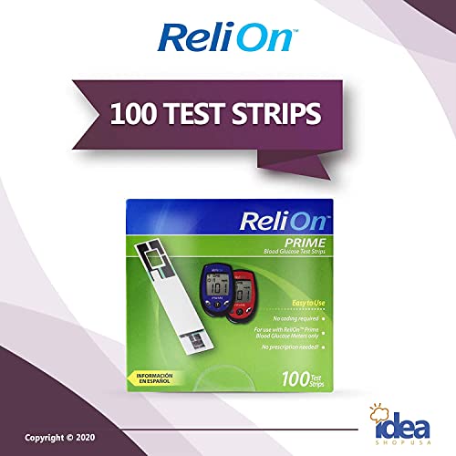 ReliOn-Prime-Blood-Glucose-Test-Strips-100-Ct-2-Pack-Bundle-with-Exclusive-Look-After-Your-Diabetes-Better-Idea-Guide-3-Items