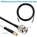 TOPGOOSE 3ft N Male to SMA Male S-MR300 Pure Copper Coax Cable, Low-Loss Extension Coaxial for 4G LTE, 5G/6G Modems/Routers, Ham, ADS-B, GPS to Antenna or Surge Arrester Use (50 Ohm Not for TV)