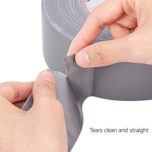 AmazonBasics General Purpose Duct Tape, 2\"W x 60 Yards, Silver, 2 Rolls - Thumbnail 5