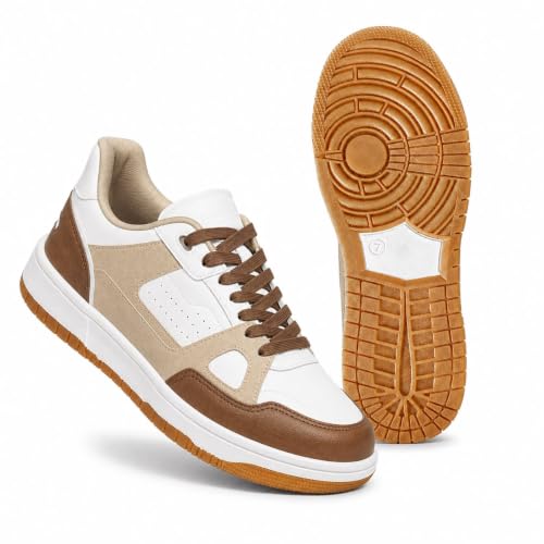 Image of HAUX Stylish Casual Mid Top Sneaker and Trendy Shoes with Laces for Men & Boys, Perfect, College, Parties and Outings, Lightweight, Comfortable, and Durable for All-Day Use, Cushioned Sole for Walking and Outdoor Styling