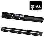 Portable Document Scanner, 900DPI Hand Held USB Image Scanner A4 Colour Photo Mobile Scanner Handy Scan (JPG/PDF Format, High Speed USB 2.0, Micro Need SD/TF Card But Not Included)