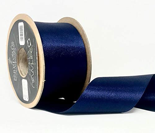 Berisfords 50mm 13 Navy NewLife Satin Ribbon 100% Recycled 20m Reel