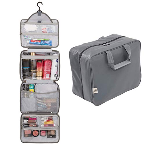 Extra Large Hanging Toiletry Bag With Customizable Storage | Store Toiletries, Makeup, Cosmetics