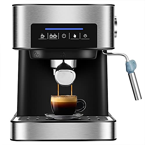 QJRGUY Maker Small Coffee for Home Use Semi-Automatic Pulling Steam Type Milk Frother Espresso Machine Stainless Steel Interesting