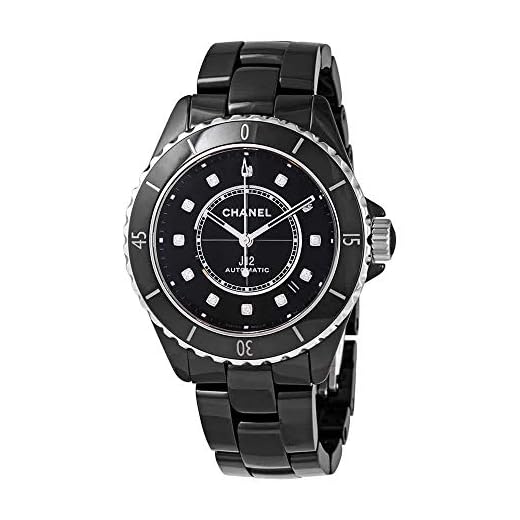 Chanel J12 Automatic Diamond Black Dial Ladies Watch H5702