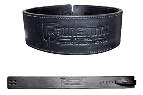 Gunsmith Fitness Apex Lifting Belt - Ultra Premium Handmade, All Black Olympic & Powerlifting (Power 10mm Lever, M)