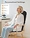 Snailax Massage Seat Cushion with 10 Vibration Motors, Back Massager with Heat, Massage Chair Pad with 5 Vibration Modes, 2 Heating Levels, Chair Massager for Home, Office, Gifts for Men, Women