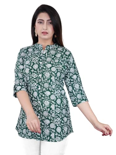 Image of FebQ Printed Shirt Style Top for Women