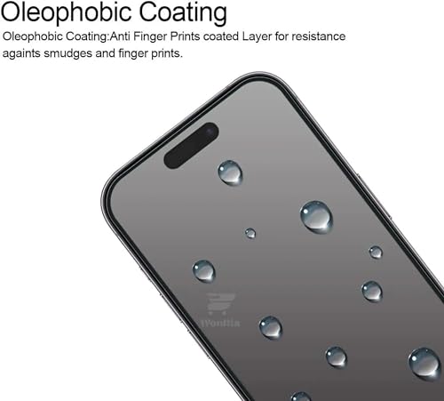 Image of Matte Tempered Glass Screen Protector Compatible for iPhone 15 /16 /14Pro [Matte] with Edge to Edge Coverage - Case Friendly, Anti-scratch [PACK OF 1]