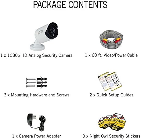 Night Owl Security 1080p HD Wired Security Bullet Camera Instruction Manual