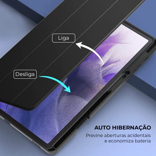 Capa Para Tablet Samsung Galaxy Tab S7 FE de 12.4” polegadas (SM-T730/T736B) 2021 WB - Auto hibernaç