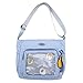 Rulbelok Fashionable Ita Bag Crossbody Cute Pin Display Messengers Shoulder Great for Travel School and Work Crossbody