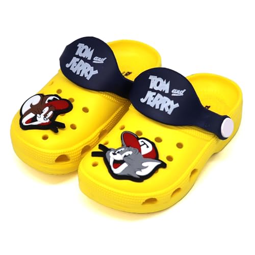 Image of SVAAR Tom & Jerry Kid's Attractive Clogs with Authentic Tom & Jerry Charms and Adjustable Back Strap