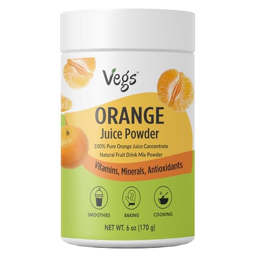 Vegs Orange Juice Powder - Freeze Dried Organic Orange