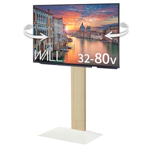 WALL テレビスタンド テレビ台 壁寄せテレビスタンド WALL V3SW【SWING】 ハイタイプ ホワイトオーク 左右首振り 角度調整 EQUALS イコールズ